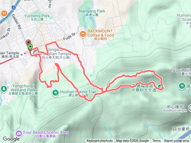 虎山溪步道 四分里山 北興宮步道預覽圖