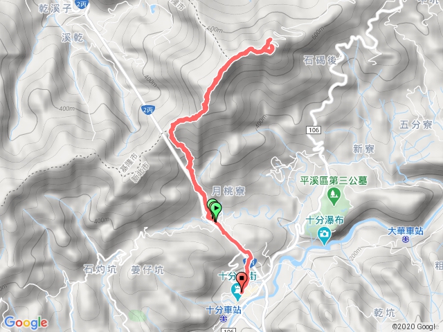 五分山步道(新平溪煤礦博物館-五分山-新平溪煤礦博物館-十分老街)