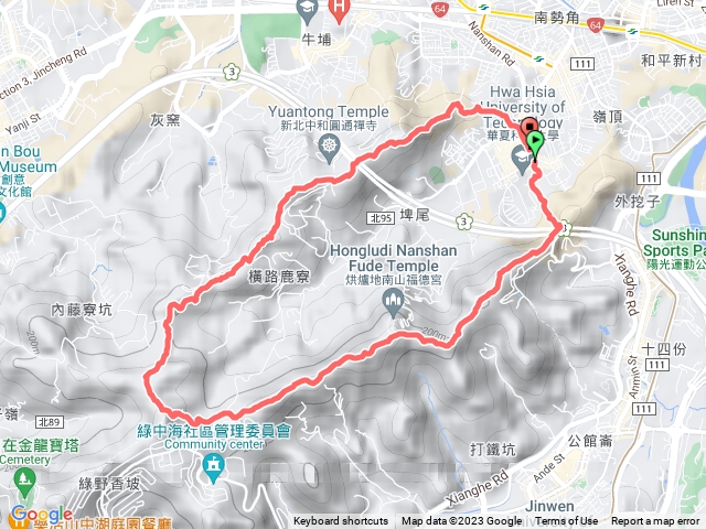 烘爐地山至圓通寺O型