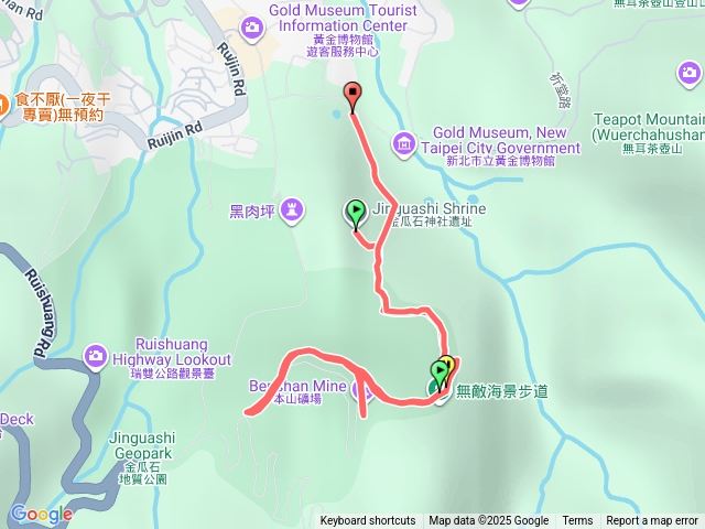 黃金神社步道到本山地質公園