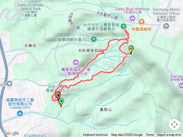 萬里長城(臺中大肚山)