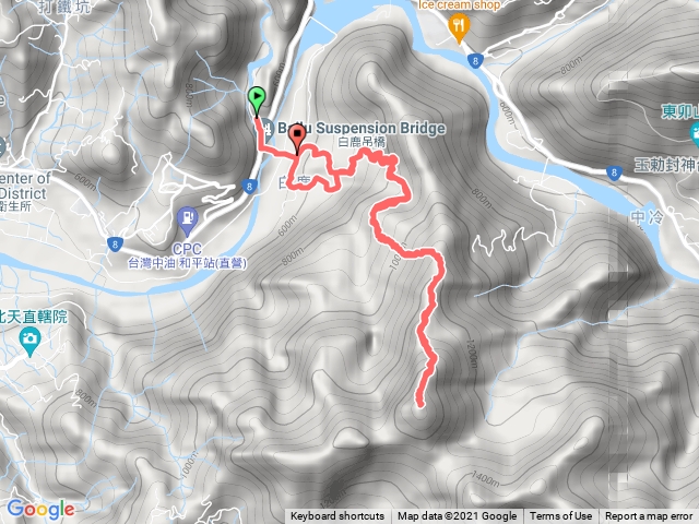 谷關七雄白毛山