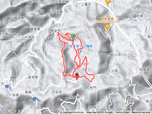 四分子古道月扇湖山