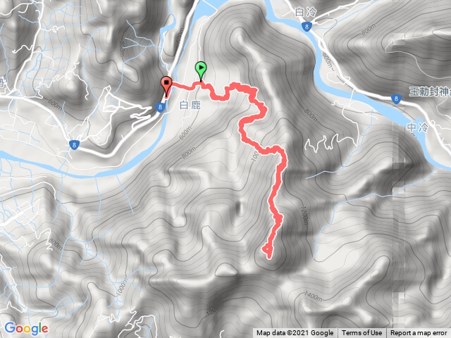 台中谷關七雄白毛山