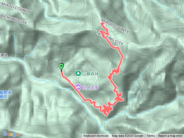 雪山坑林道上永安山