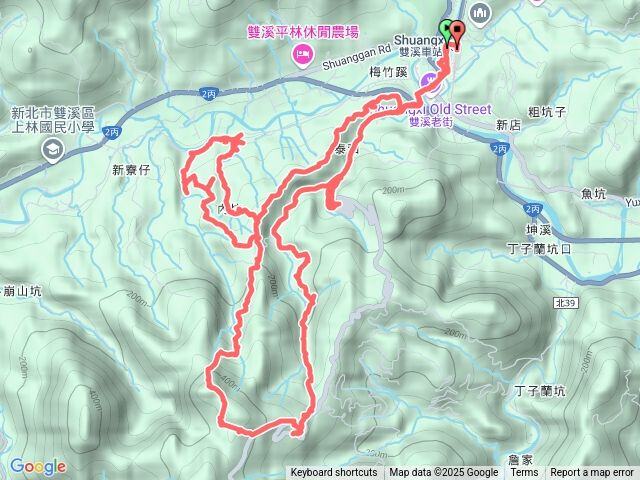 2025-01-18雙溪梅竹蹊山麻竹坑山苕谷坑山苕谷坑古道百二階古道O回雙溪
