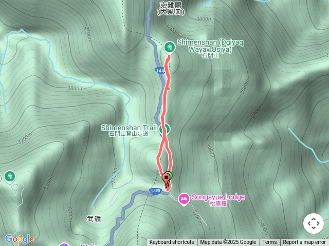 合歡尖山、石門山