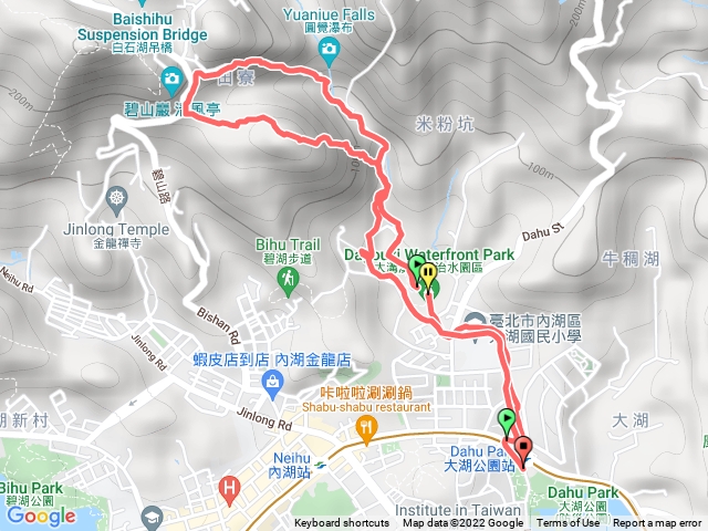 圓覺寺，碧山巖，鯉魚山步道O型