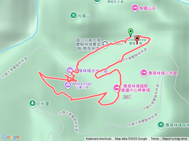 南投仁愛惠蓀林場涉水步道山嵐小徑預覽圖