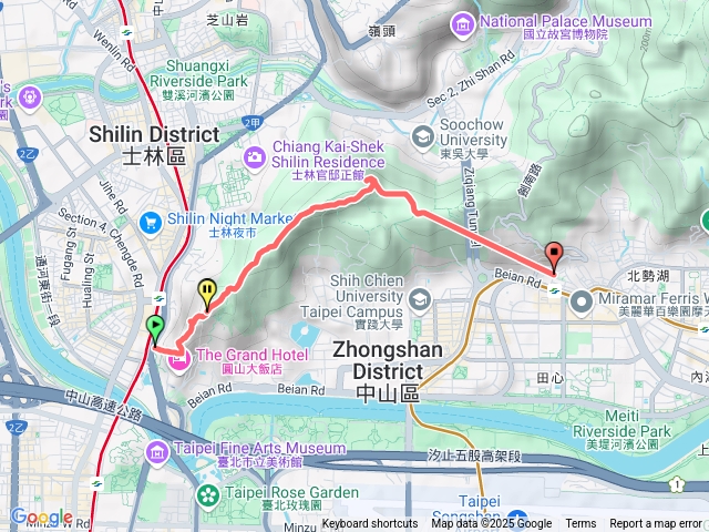 大縱走圓山-劍南路