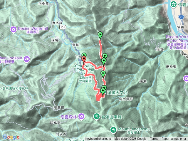 20260418溪頭鳳凰山O繞（米堤香蕉園起登溪頭天文台下第一停車場預覽圖