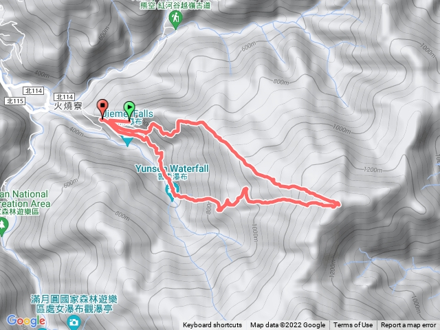 逐鹿山北峰 部分路基損毀