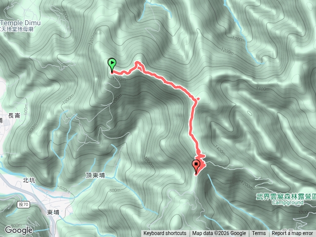 埔里六秀-武界山、獅凸魯山、橫屏山、橫屏山西峰）