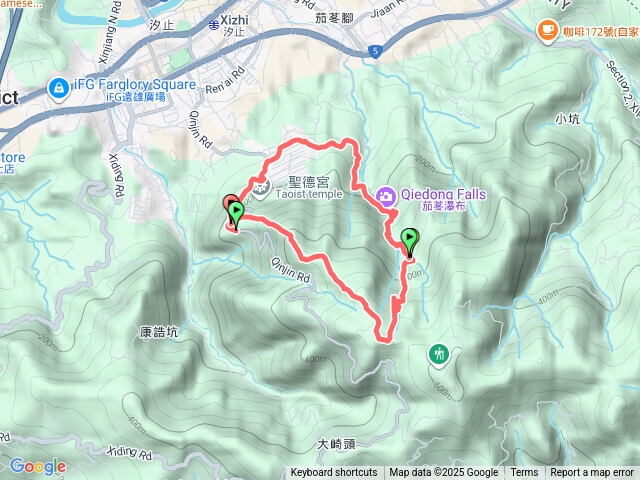 大尖山和尚頭山茄苳瀑布