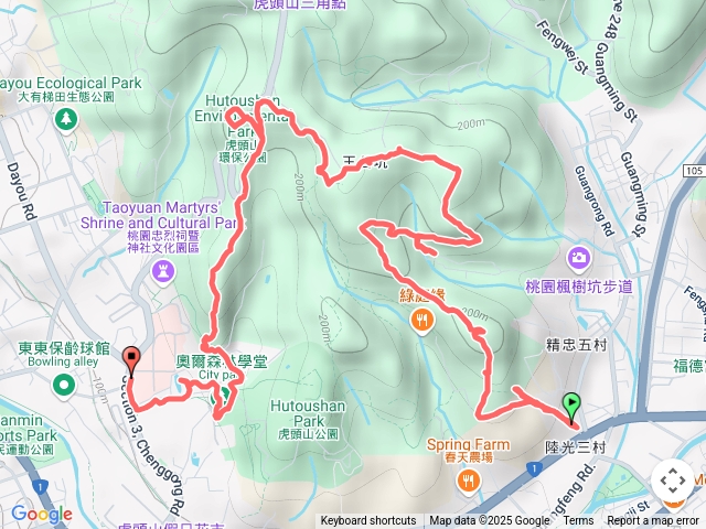 龜崙山(新路坑山)虎頭山東南峯(新路坑山北峯)王公坑山主峰東峰虎頭山環保公園稜線步道