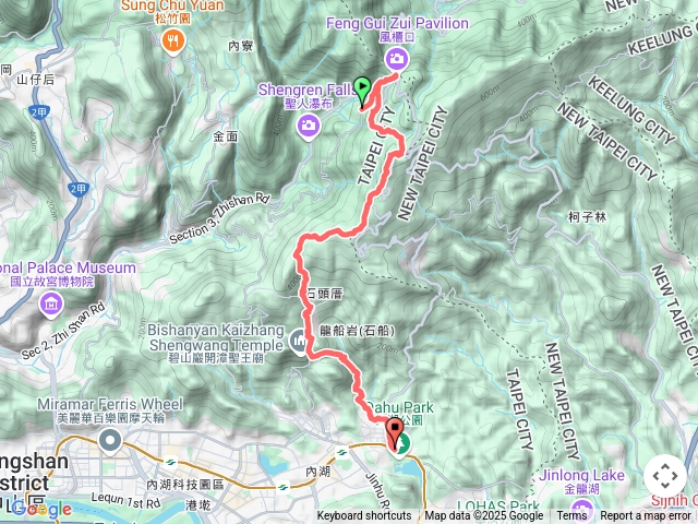【任務一】2025臺北大縱走臺北大縱走第四段：風櫃口至中華科技大學20250404154849