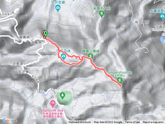 流籠頭-嶺頭山-金柑樹山-忘憂森林-流籠頭
