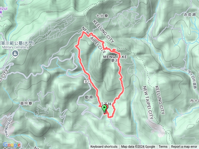 五指山古道友蚋山南峰新山夢湖步道O型預覽圖