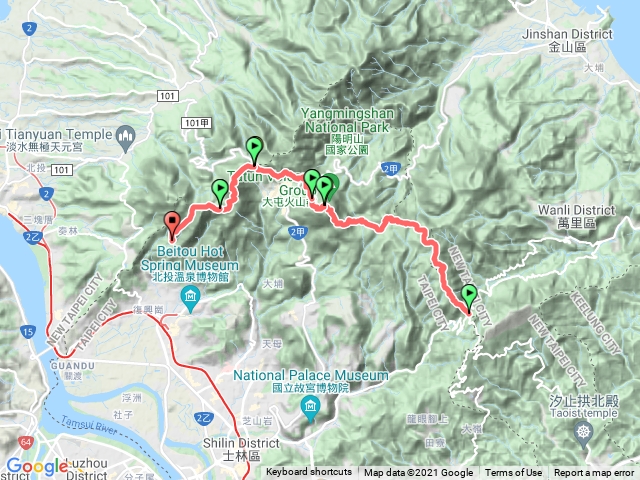 陽明山東西縱走 風櫃嘴到清天宮