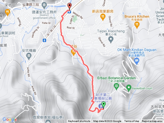 二叭子植物園到玫瑰中國城站