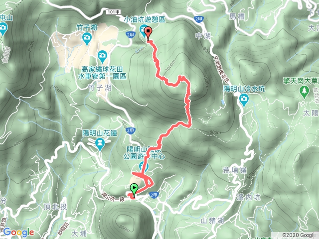 上七星山主峰下小油坑