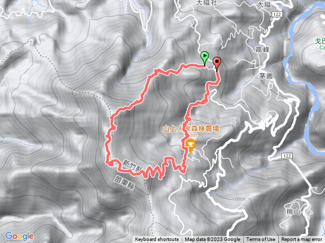 鵝公髻山 愛心瀑布