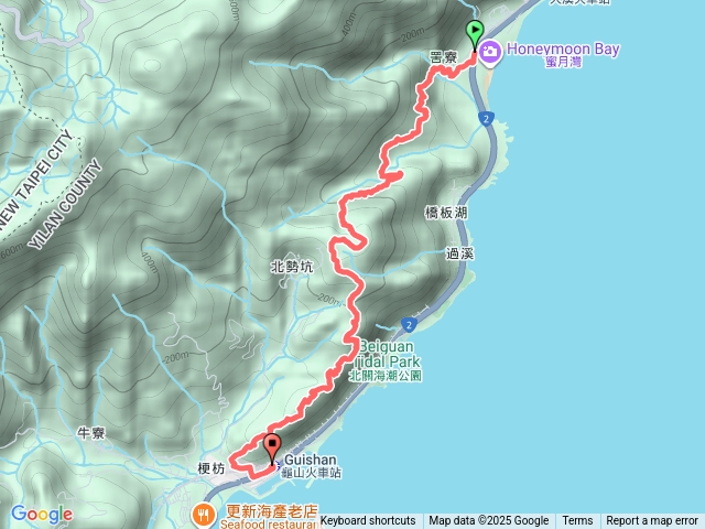 宜蘭 頭城 罟寮-合興保線路-橋板湖山-觀日台-梗枋山-龜山車站