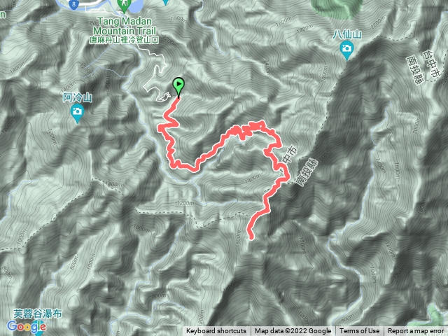 裡冷林道上眉原山