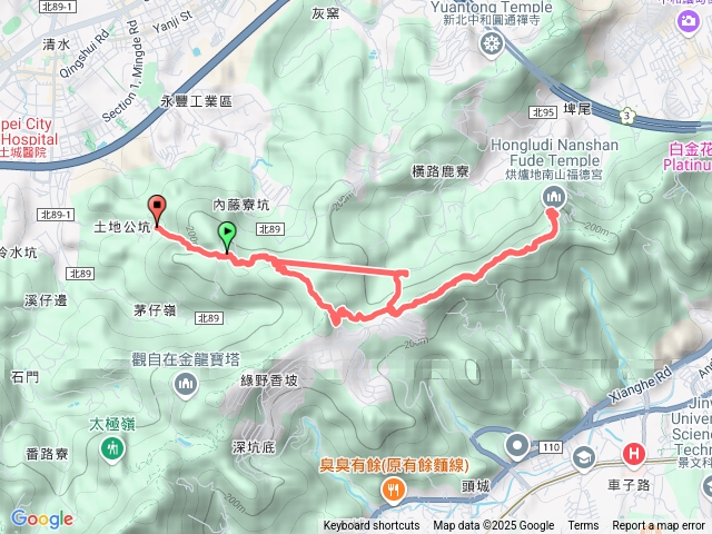 大尖山到烘爐地來回