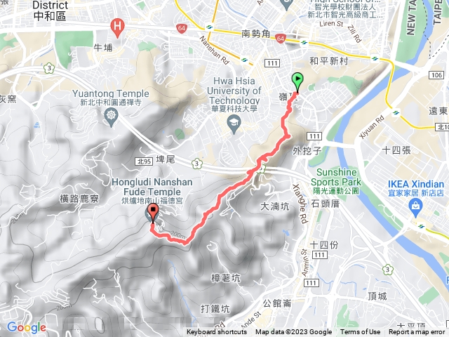 外挖子山到南山福德宮