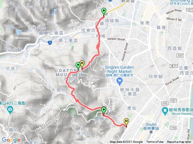 捷運迴龍➡️三角埔頂山➡️青龍嶺➡️大安路