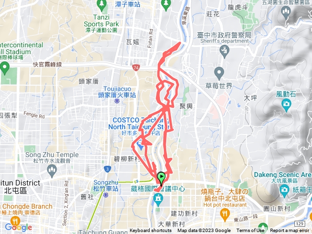 旱溪河堤路跑