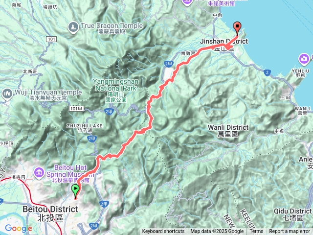 2025-10-12魚路古道全段（天母-金山磺港起點）