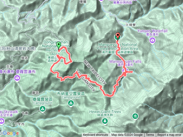 東眼山到滿月圓縱走