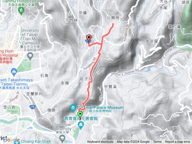 故宮公車站-東方寺-明德新村公車站