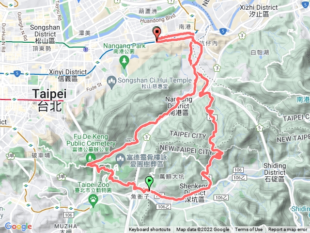 市民，南深路，深坑，研究院路，民權，南港