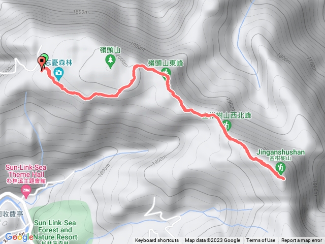 230708金柑樹山(忘憂森林來回)