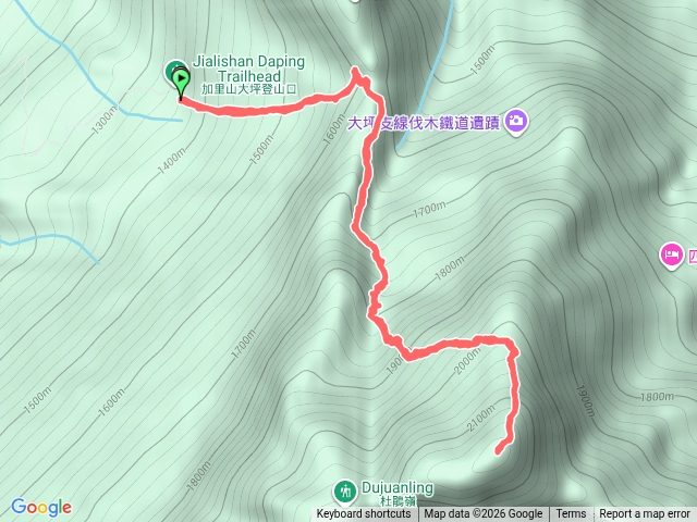 加里山最速路線：大坪+中線預覽圖