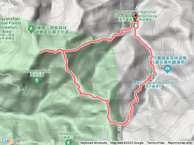 東眼山 拉卡山 O 型下滿月圓