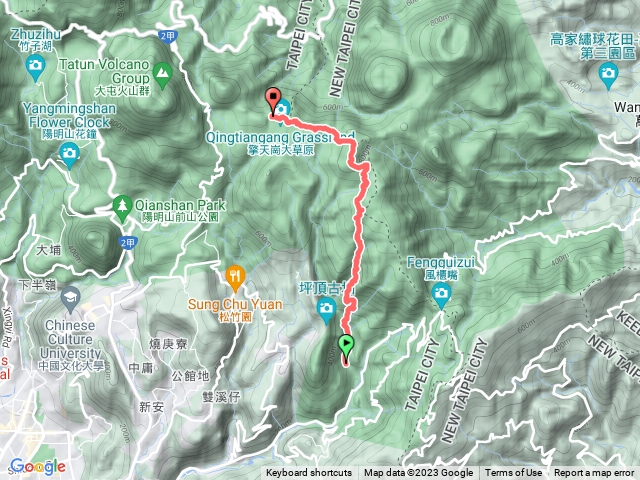 坪頂古圳、荷蘭古道、高頂山、北五