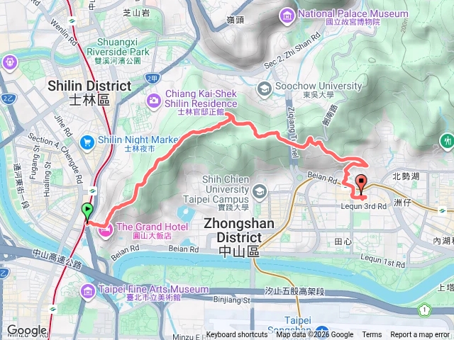 圓山到美麗華