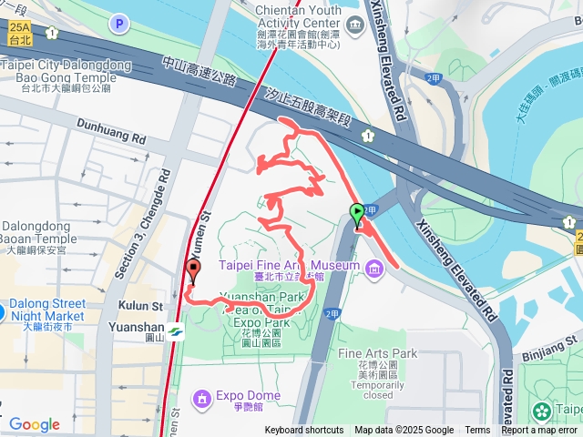 台北 2025白晝之夜-圓山場地預覽圖