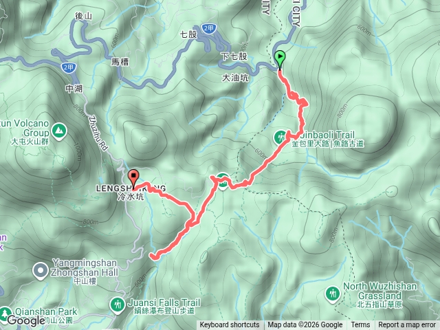 魚路古道ー涓絲瀑布一冷水坑