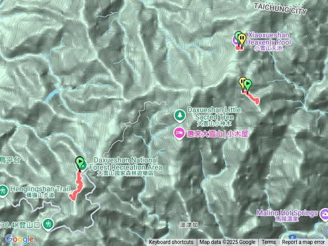 大雪山稍來山步道預覽圖