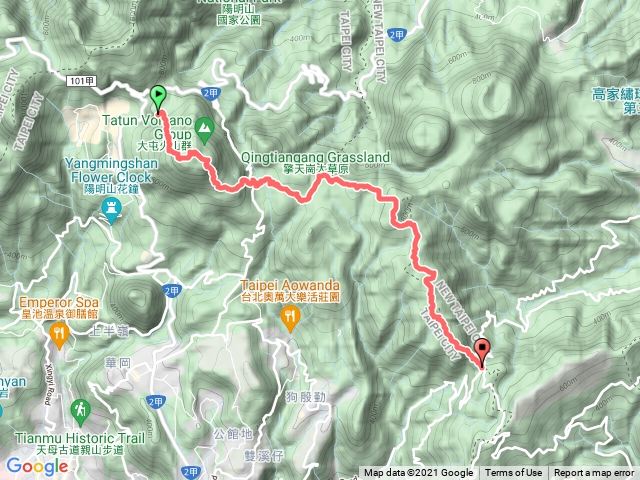 2021年臺北大縱走：尋寶任務臺北大縱走第三段：小油坑至風櫃口