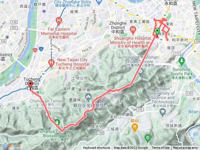 南勢角山至土城永寧捷運站