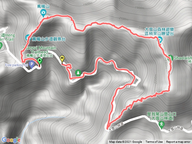 鳶嘴山、稍來山、稍來南峰