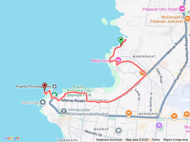 2025.11.26菲律賓公主港海邊散步軌跡