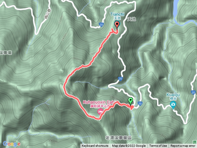 庫哈諾辛（逕口橋上天池下）