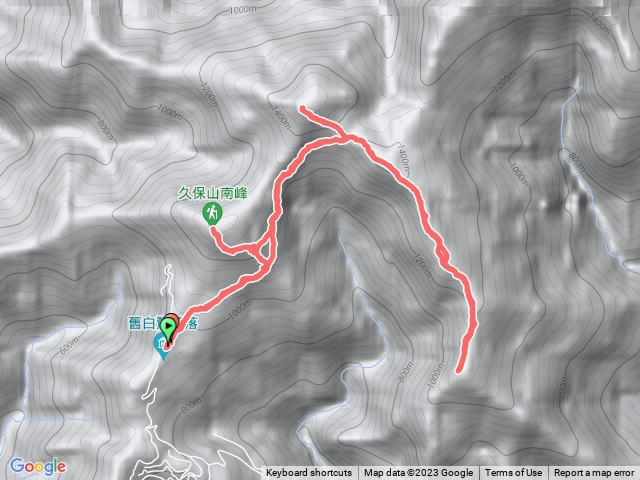 舊白鷺部落-久保山-南久保山-久保山南峰 縱走2023-02-28